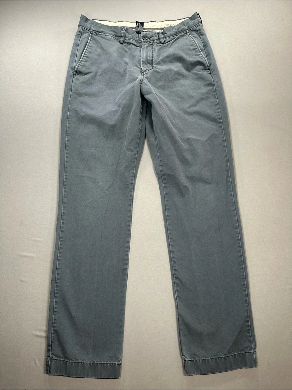 J Crew Broken In Slim Fit Chino Khaki Pants, 100% Cotton Twill - Mens 31x32